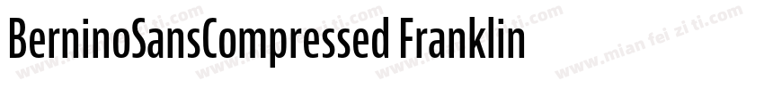 BerninoSansCompressed FranklinGothi字体转换